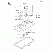 Схема вузла: Клапанна кришка для Kawasaki ZX1100 Ninja ZX-11