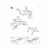 Схема вузла: Side covers/chain cover(1/2)(zx600-e2) для Kawasaki ZX600 Ninja ZX-6