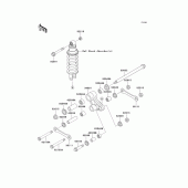 Схема вузла: Suspension для Kawasaki KLE500