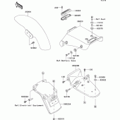 Схема вузла: Крило для Kawasaki EL250 Eliminator 250