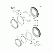 Схема вузла: Колеса (Шини) для Kawasaki BJ250 Estrella Custom