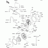 Схема узла: Воздушный фильтр для Kawasaki VN1500 VN1500 Classic Tourer Fi