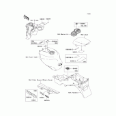 Схема узла: Информационные наклейки для Kawasaki ZX600 ZZ-R600