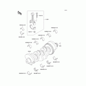 Схема узла: Коленчатый вал для Kawasaki ZX750 Ninja ZX-7R