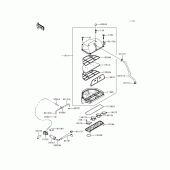 Схема узла: Воздушный фильтр для Kawasaki ZX600 Ninja ZX-6R