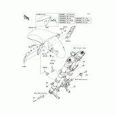 Схема узла: Переднее крыло для Kawasaki ZG1400 Concours 14 ABS