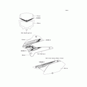 Схема вузла: Decals(green)(tdf) для Kawasaki KLX250 KLX250S