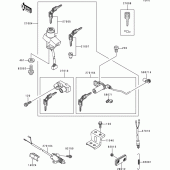 Схема вузла: Замок запалювання для Kawasaki ZR550 Zephyr