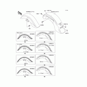 Схема вузла: Крило для Kawasaki VN1500 VN1500 Classic Tourer