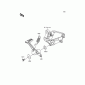 Схема вузла: Лапка гальма для Kawasaki EX300 Ninja 300 ABS