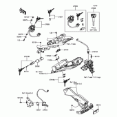 Схема вузла: Замок запалювання для Kawasaki EX650 Ninja 650 ABS