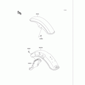 Схема вузла: Крило для Kawasaki VN750 Vulcan 750