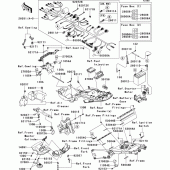Схема узла: Chassis electrical equipment(1/2) для Kawasaki ZX1400 ZZR1400