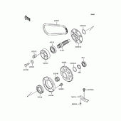Схема вузла: Secondary shaft для Kawasaki ZR1100 Zephyr 1100