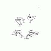 Схема вузла: Decals(Green) для Kawasaki ER650 ER-6N ABS