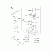 Схема вузла: Taillight(s) для Kawasaki KLX300R