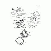 Схема узла: Клапанная крышка для Kawasaki VN900 Vulcan 900 Classic