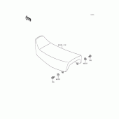 Схема узла: Сиденье для Kawasaki KL250 KLR250