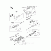 Схема узла: Поворотники для Kawasaki ZR1200 ZRX1200 DAEG