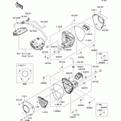 Схема узла: Воздушный фильтр для Kawasaki VN1700 VN1700 Voyager ABS