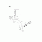 Схема вузла: Лапка гальма для Kawasaki KX100