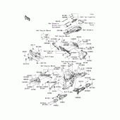 Схема узла: Крепление двигателя для Kawasaki ZR800 Z800