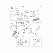 Схема узла: Руль & Пульт управления рулевой для Kawasaki KLE500