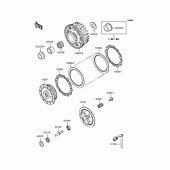 Схема вузла: Зчеплення для Kawasaki ZR250 Balius