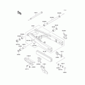 Схема узла: Задний рычаг (Маятник) для Kawasaki KLE500
