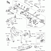 Схема узла: Электрооборудование для Kawasaki ZR750 Z750S