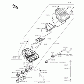 Схема вузла: Повітряний фільтр Kawasaki KLZ1000 Versys 1000 LT