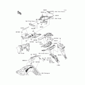 Схема узла: Заднее крыло для Kawasaki ZX600 Ninja ZX-6R