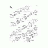 Схема вузла: Трансмісія для Kawasaki EL250 Eliminator 250