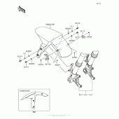 Схема вузла: Front Fender(S) для Kawasaki ZX636 Ninja ZX-6R ABS KRT Edition