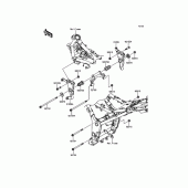 Схема вузла: Кріплення для Kawasaki ER250 Z250 ABS