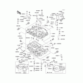 Схема вузла: Картер двигуна (1/2) для Kawasaki EX500 GPZ500S