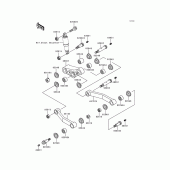 Схема вузла: Задня підвіска для Kawasaki ZG1000 Concours