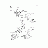 Схема узла: Подножки для Kawasaki KLE650 Versys 650