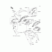 Схема узла: Облицовочные элементы для Kawasaki ZX1000 Ninja ZX-10R