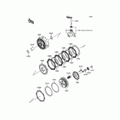 Схема вузла: Зчеплення для Kawasaki KLX150 KLX150L