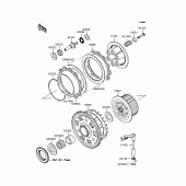 Схема узла: Сцепление для Kawasaki ZX1200 Ninja ZX-12R