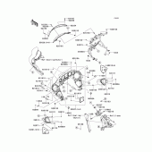 Схема вузла: Cowling(1/2)(inner) для Kawasaki VN1700 Vulcan 1700 Vaquero