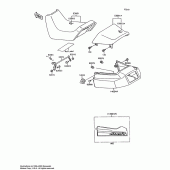 Схема вузла: Сидіння для Kawasaki ZX600 Ninja 600R