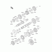 Схема вузла: Трансмісія для Kawasaki KLX300R