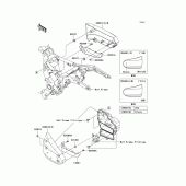 Схема вузла: Кришка бічна для Kawasaki VN1600 Vulcan 1600 Classic