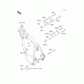 Схема вузла: Кріплення для Kawasaki KL650 KLR650