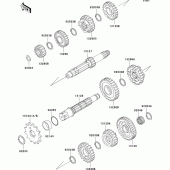Схема узла: Трансмиссия для Kawasaki KX500