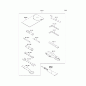 Схема вузла: Інструмент для Kawasaki BJ250 250TR