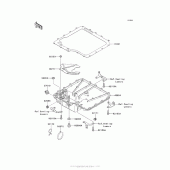 Схема вузла: Oil Pan для Kawasaki ZX1400 Ninja ZX-14R ABS