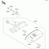 Схема вузла: Taillight(s) для Kawasaki BN125 Eliminator
